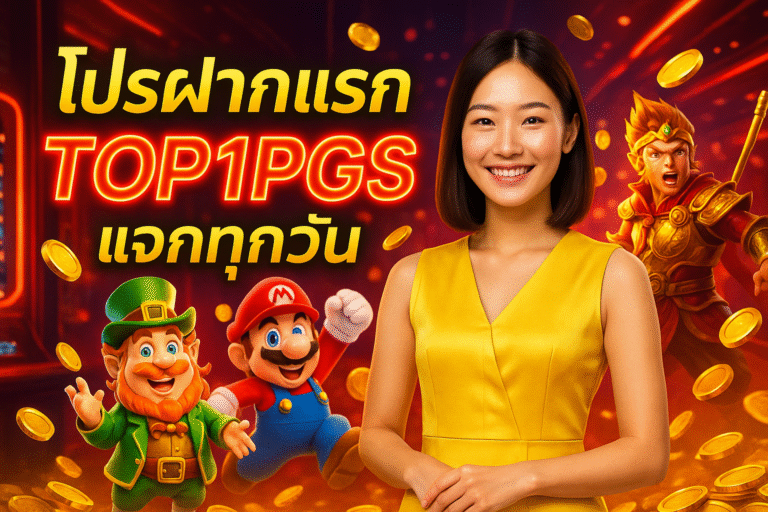 โปรฝากแรก TOP1PGS แจกทุกวัน