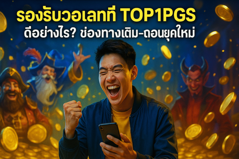 รองรับวอเลทที่ TOP1PGS ดีอย่างไร? ช่องทางเติม-ถอนยุคใหม่